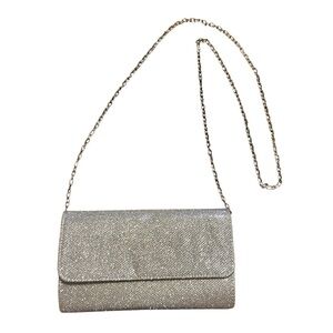 Sparkly Silver Clutch / Crossbody